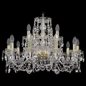 Подвесная люстра Bohemia Ivele Crystal 1402 1402/10+5/240/G
