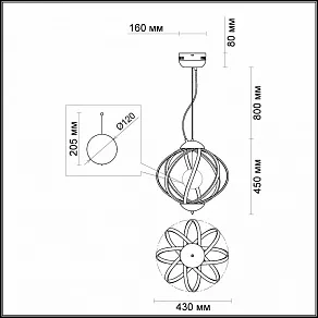 Подвесной светильник Odeon Light Nicco 4033/50L