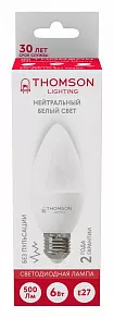 Лампа светодиодная Thomson Candle E27 6Вт 4000K TH-B2358