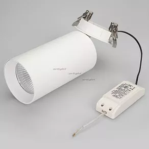Спот Arlight SP-POLO-BUILT-R95-25W Day4000 (WH-WH, 40 deg) 027340