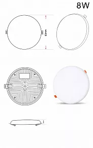 Встраиваемый светильник Zortes CLOUD ZRS.57793.8