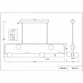 Подвесной светильник Favourite Fitirum 4072-6P