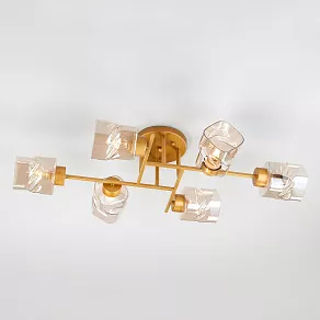Потолочная люстра Eurosvet Hilari 30165/6 перламутровое золото