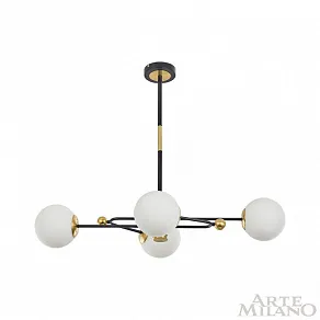 Люстра на штанге Arte Milano Neapolis-72708 272708/4 BK/GD