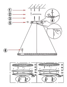 Подвесной светильник Globo Marilyn I 67038-24