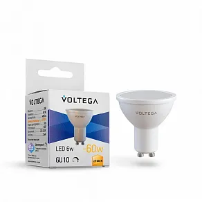 Лампа светодиодная Voltega Simple GU10 5Вт 2700K 7238
