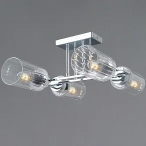 Люстра на штанге ILLUMICO NAPLES IL0780-4CSQ-25 CR NAPLES