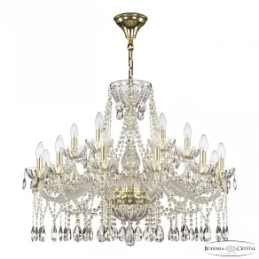 Подвесная люстра Bohemia Ivele Crystal 5413 5413/12+6/300 G Clear/M-1H