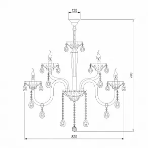 Подвесная люстра Bogate's Lecce 310/15 Strotskis