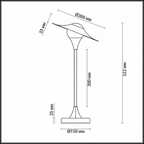Настольная лампа декоративная Odeon Light Barolo 4155/7TL
