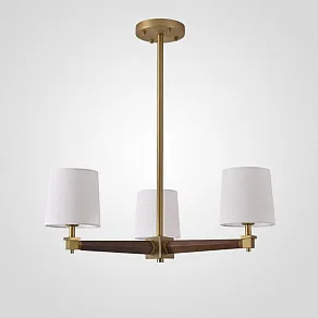 Люстра на штанге Imperiumloft Jorgenson White/Dark wood STAVRA01