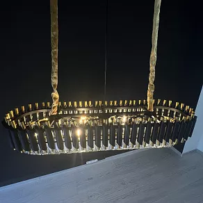 Подвесной светильник Imperiumloft Empire Black Rectangular Chandelier Crystal 40.2893