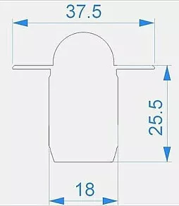 Заглушка для профиля Deko-Light R-ET-03-10 979700