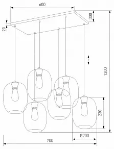 Подвесной светильник TK Lighting Elio 5974 Elio