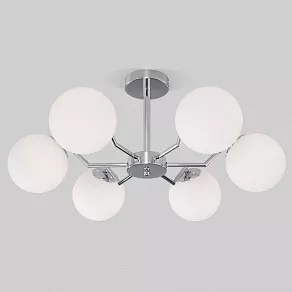 Люстра на штанге Eurosvet Frost 70154/6 хром