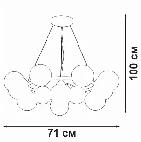 Подвесная люстра Vitaluce V48410 V48410-8/12S