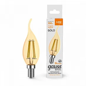 Лампа светодиодная Gauss  E14 3.8Вт 2400K 1047154
