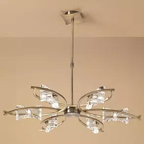 Люстра на штанге Mantra Krom Cuero 0864