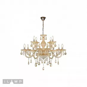 Подвесная люстра iLamp Asia 81072-8+4 WH