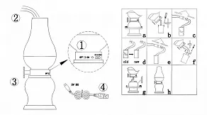 Настольная лампа декоративная Globo Filum 28016