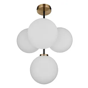 Люстра на штанге 33 идеи S32WH CHN800S.04.17ABL.ASB-S32WH