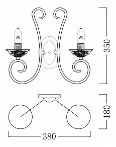 Бра Maytoni Elegant 11 ARM333-02-W