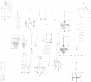 Подвесная люстра Eurosvet Caprera a063869