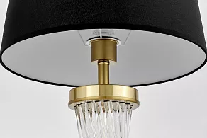 Настольная лампа декоративная LUMINA DECO Villanova LDT 302 MD+BK