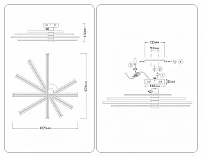 Потолочная люстра Ambrella Light COMFORT FL6222