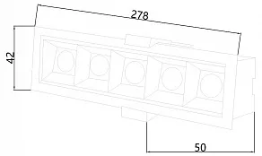 Встраиваемый светильник Favourite Roshni 3084-5C