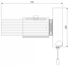 Бра Eurosvet Jet 90244/1 черный/золото