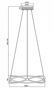 Подвесной светильник Maytoni Weave MOD062PL-L45CH3K