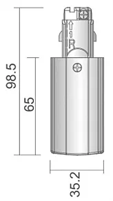 Заглушка для трека боковая Deko-Light D Line 710014