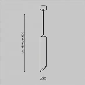 Подвесной светильник Maytoni Lipari P044PL-01-30GU10-B