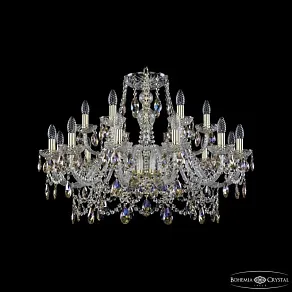Подвесная люстра Bohemia Ivele Crystal 1411 1411/12+6/300 G K801