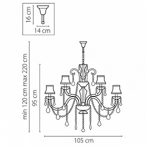 Подвесная люстра Osgona Nativo 715187