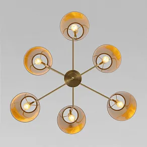 Люстра на штанге Eurosvet Topanga 60173/6 латунь