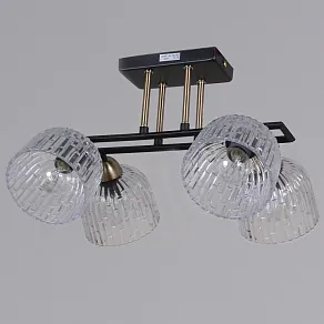 Люстра на штанге ILLUMICO  IL0794-4CSQ-25BKAB ELITE