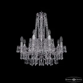 Подвесная люстра Bohemia Ivele Crystal 1403 1403/8+4/195/h-60 Ni