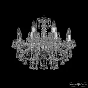 Подвесная люстра Bohemia Ivele Crystal 1409 1409/8+4/195 Ni