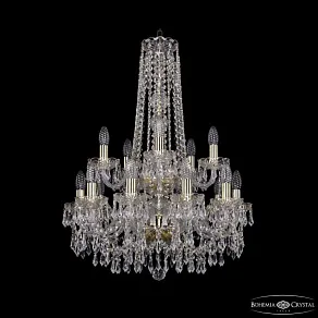 Подвесная люстра Bohemia Ivele Crystal 1403 1403/10+5/195/h-77/2d G