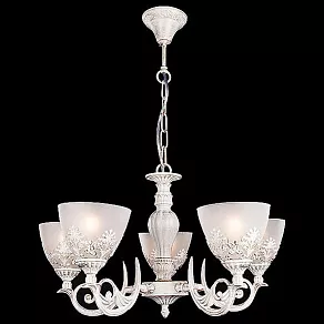 Подвесная люстра Eurosvet 60010 60010/5 белый с золотом