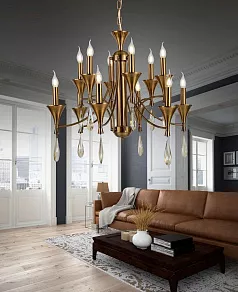 Подвесная люстра LUMINA DECO Libero LDP 1230-12 MD