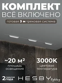Комплект трековый Hesby Lighting Skylite №1 HSBL_kompl_S001_VI3W3K_01