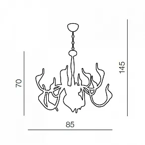 Подвесная люстра Azzardo Snake 2 AZ0043