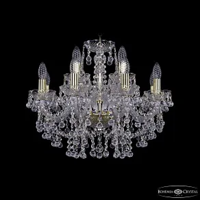 Подвесная люстра Bohemia Ivele Crystal 1409 1409/8+4/195 G