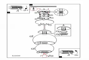 Подвесной светильник Eglo ПРОМО Rocamar 94589