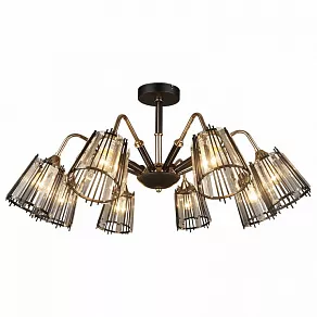 Люстра на штанге Imex MD.4050 MD.4050-8-S BK+FGD