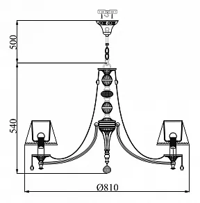 Подвесная люстра Maytoni Vals RC098-PL-08-R