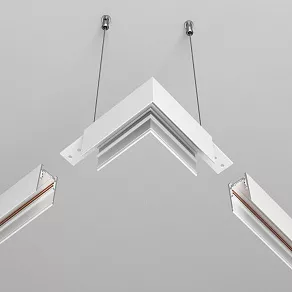 Соединитель угловой L-образный для треков накладных Maytoni Accessories for tracks Exility TRA034HCL-41W